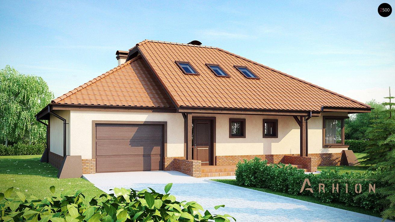 1. Проект одноэтажного дома в современном стиле с многоскатной кровлей, Z56 A, площадью - 224 кв c мансардой, терассой, гаражом